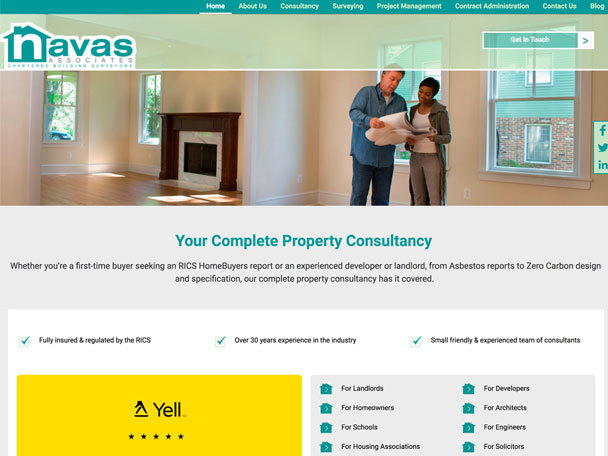 Navas Associates website created by it'seeze Leicester
