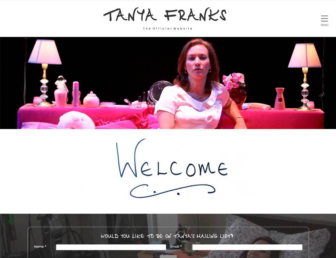 The Official Tanya Franks website created by it'seeze Leicester