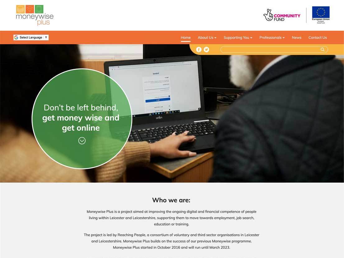 Moneywise Plus | it'seeze Leicester Website Design